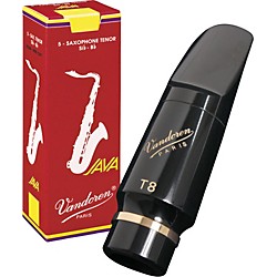 Vandoren V16 Series T8 EboniteTenor Saxophone Mouthpiece with Half-Off Java Red